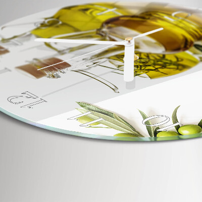 Horloge ronde Huile