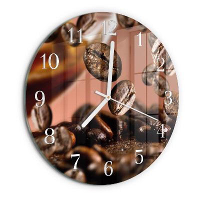 Horloge ronde Café en grains