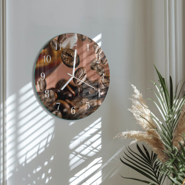 Horloge ronde Café en grains