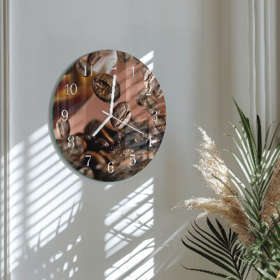 Horloge ronde Café en grains