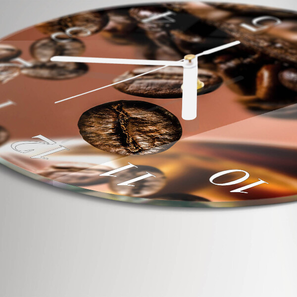 Horloge ronde Café en grains