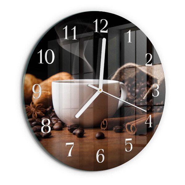 Horloge ronde Café
