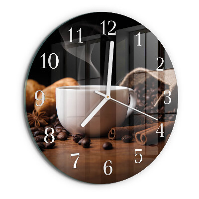 Horloge ronde Café