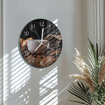 Horloge ronde Café