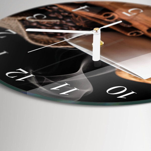 Horloge ronde Café