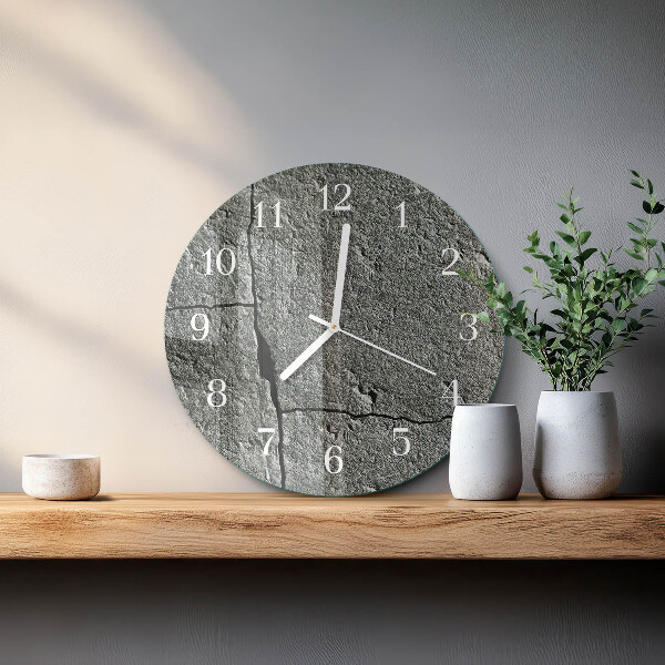 Horloge ronde Pierre naturelle