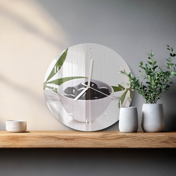 Horloge ronde Olives