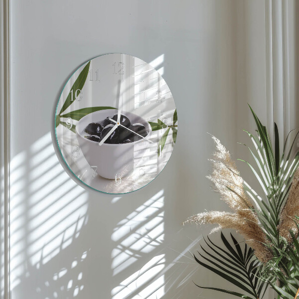 Horloge ronde Olives