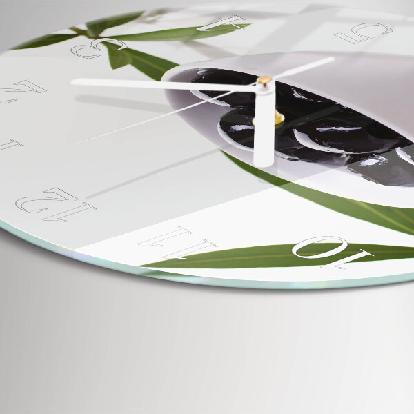 Horloge ronde Olives