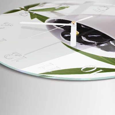Horloge ronde Olives