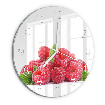 Horloge ronde Framboises