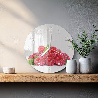 Horloge ronde Framboises