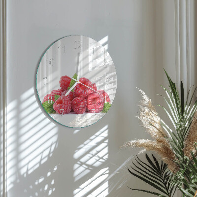 Horloge ronde Framboises