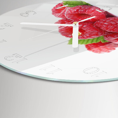 Horloge ronde Framboises