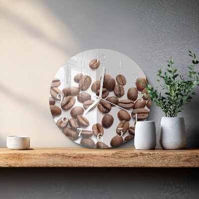 Horloge ronde Café en grains