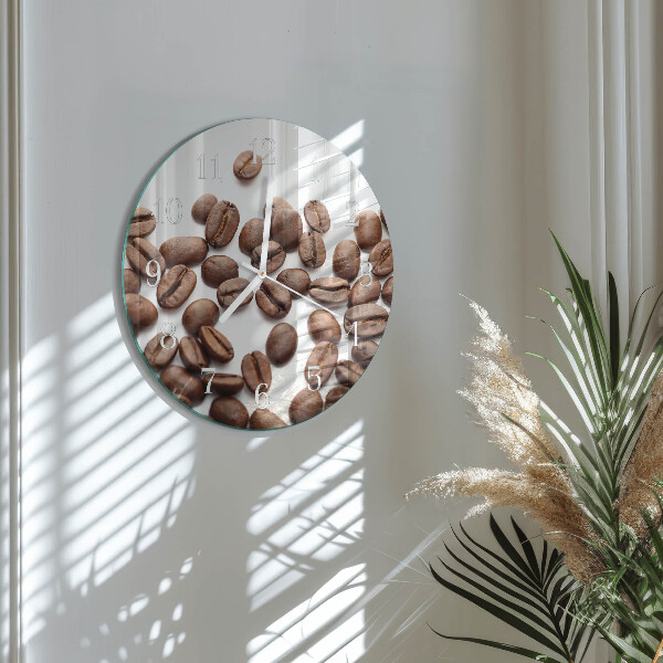 Horloge ronde Café en grains