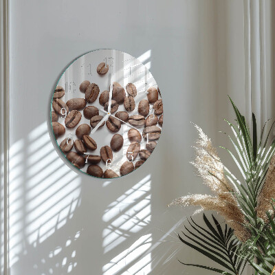 Horloge ronde Café en grains