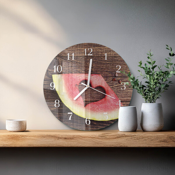 Horloge ronde Pastèque