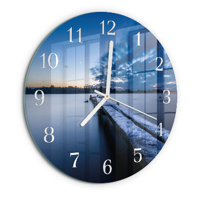 Horloge ronde Paysage