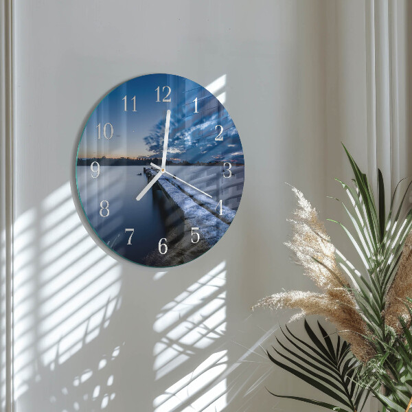 Horloge ronde Paysage