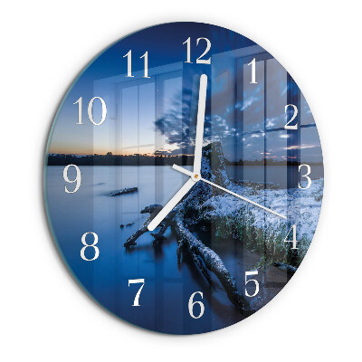 Horloge ronde Paysage