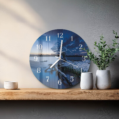 Horloge ronde Paysage