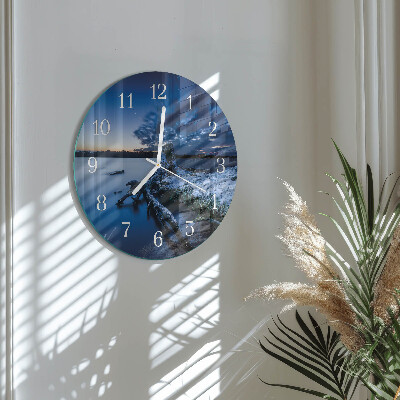 Horloge ronde Paysage
