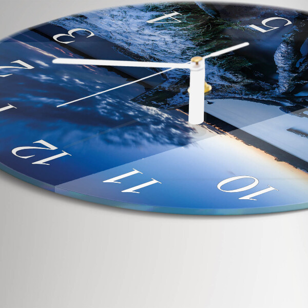 Horloge ronde Paysage