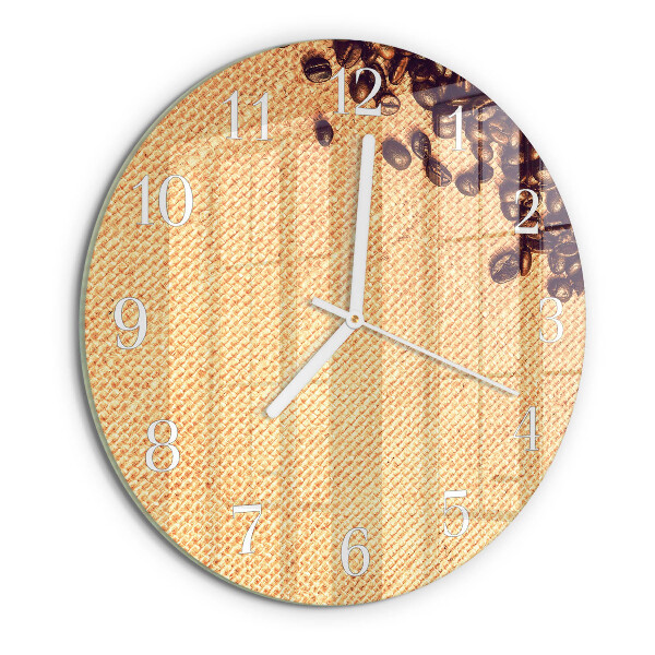 Horloge ronde Café en grains