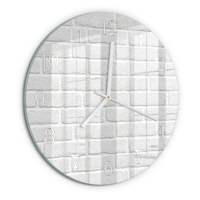 Horloge ronde Brique