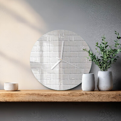 Horloge ronde Brique