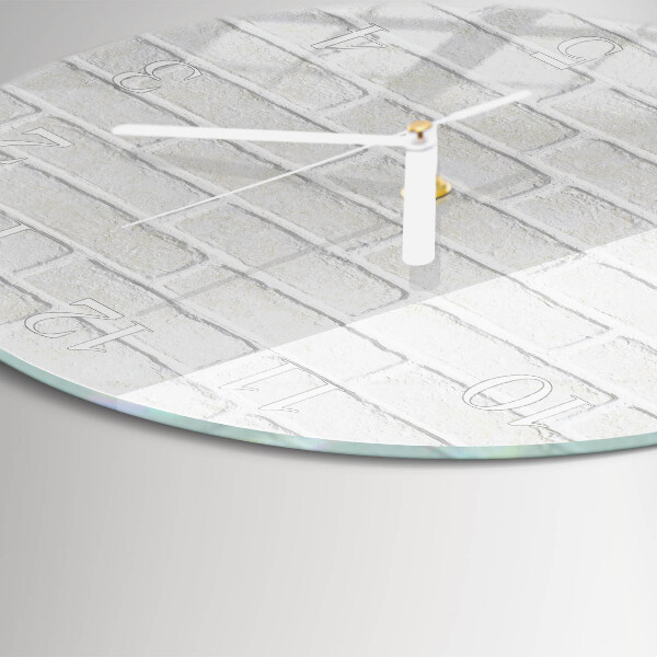 Horloge ronde Brique