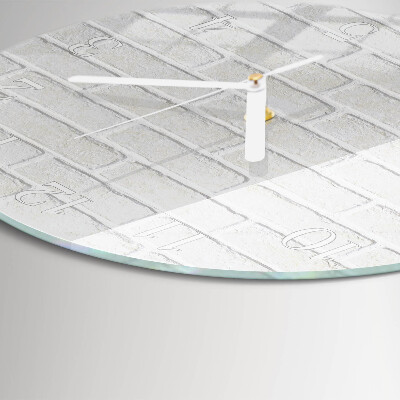 Horloge ronde Brique