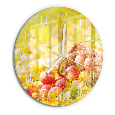 Horloge ronde Pommes