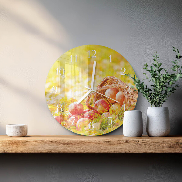 Horloge ronde Pommes
