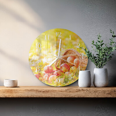 Horloge ronde Pommes