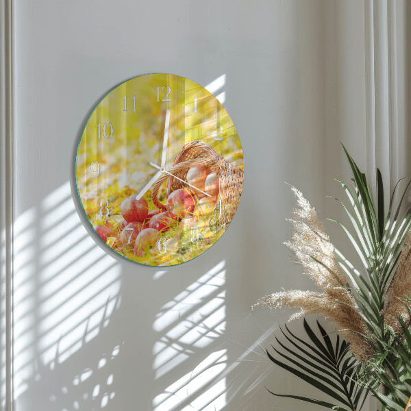Horloge ronde Pommes