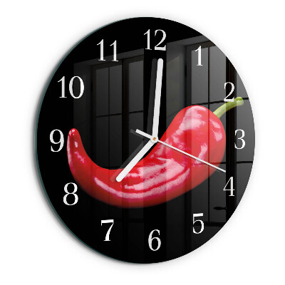 Horloge ronde piments
