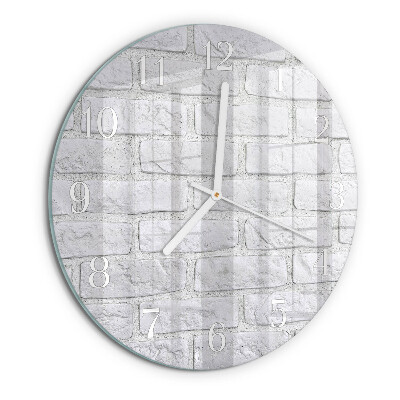 Horloge ronde Brique