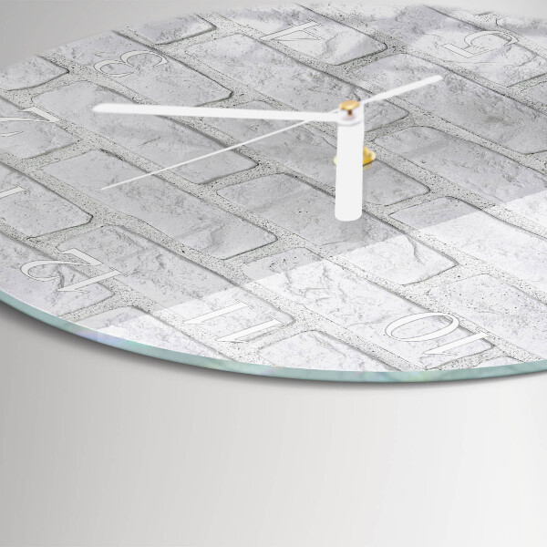 Horloge ronde Brique