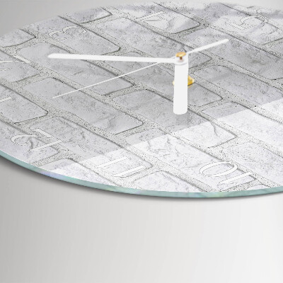 Horloge ronde Brique