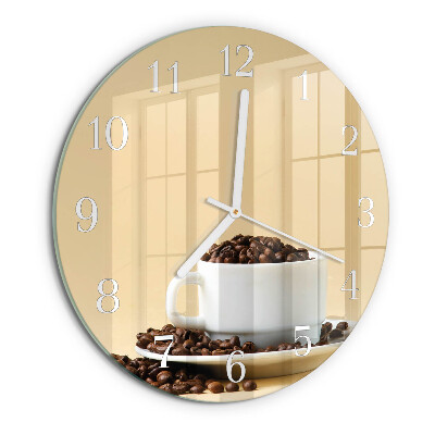 Horloge ronde Café