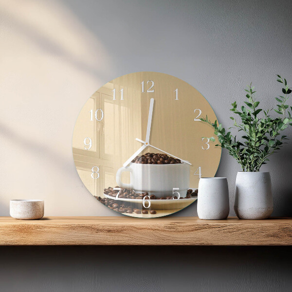 Horloge ronde Café