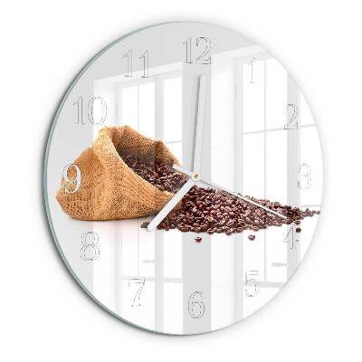 Horloge ronde Café en grains