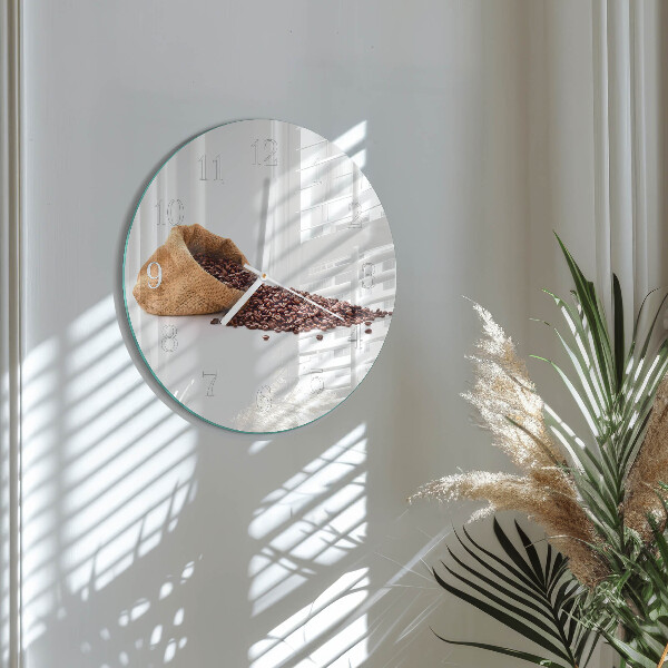 Horloge ronde Café en grains