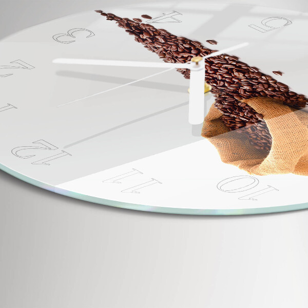 Horloge ronde Café en grains