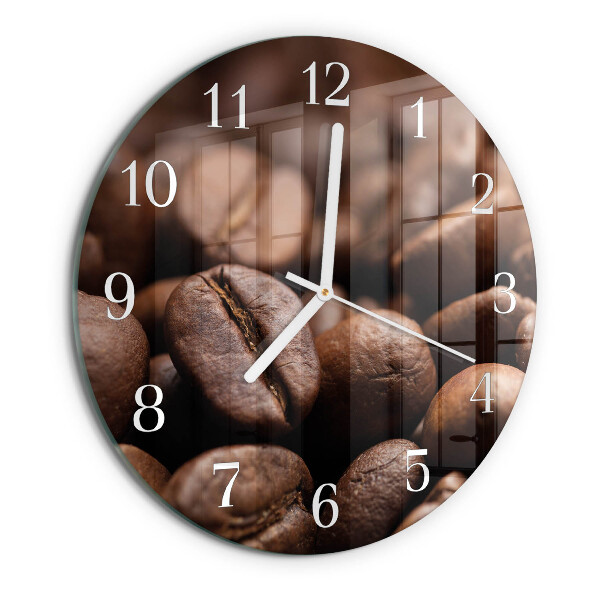 Horloge ronde Café en grains