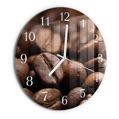 Horloge ronde Café en grains