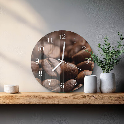 Horloge ronde Café en grains