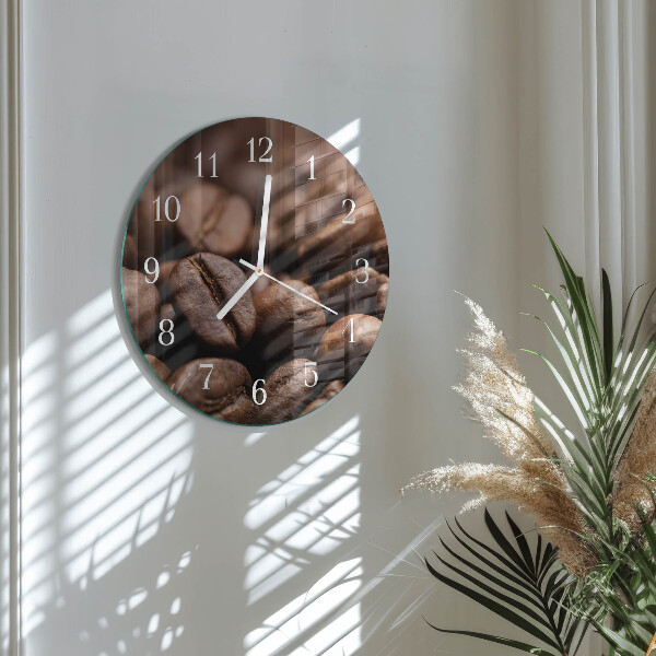 Horloge ronde Café en grains